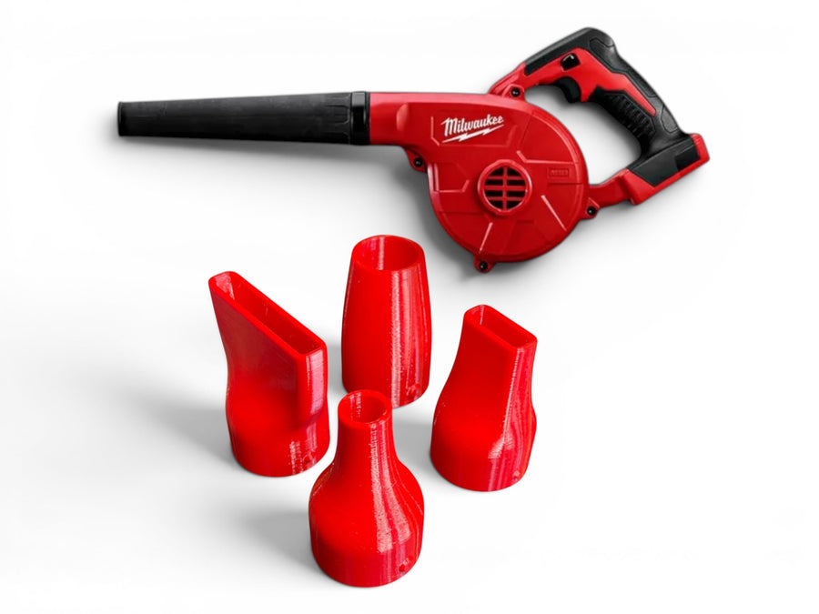 Milwaukee M18BBL0 blower attachment nozzle — 3D-printed by Printforge