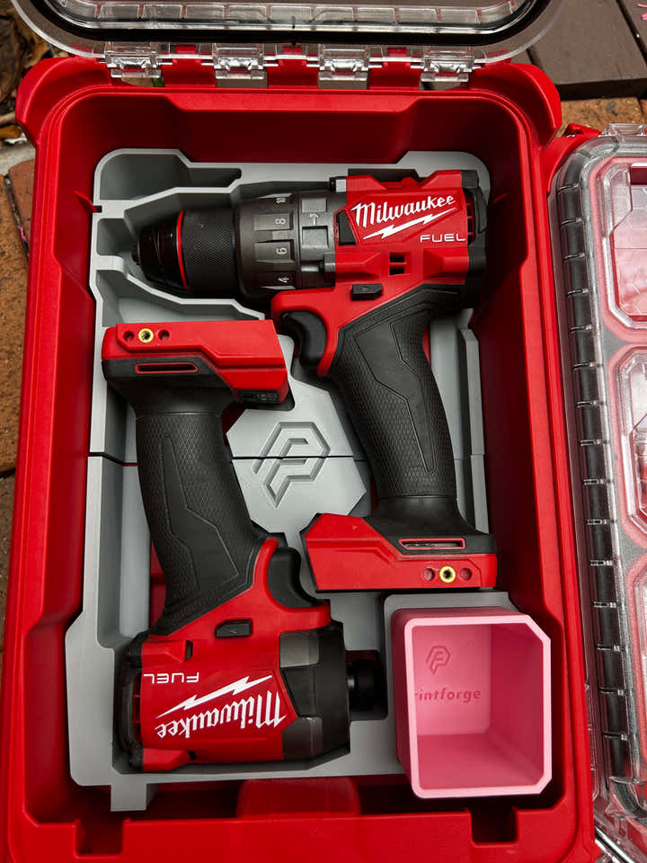 Milwaukee Packout Insert for M18 Drill & Impact Gen 4 — 3D printed Australia | Printforge