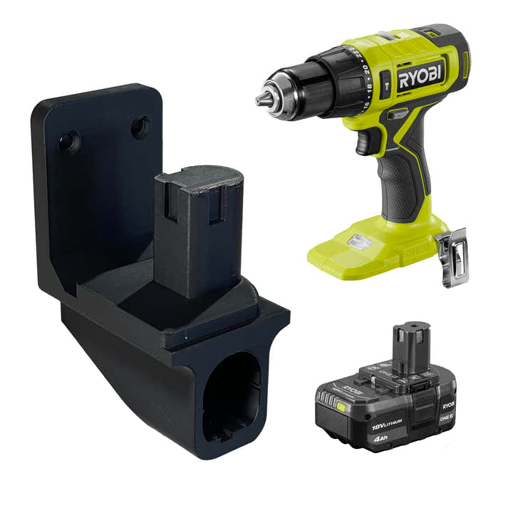 Ryobi Power Tool and Battery Holder - Power Tool Storage