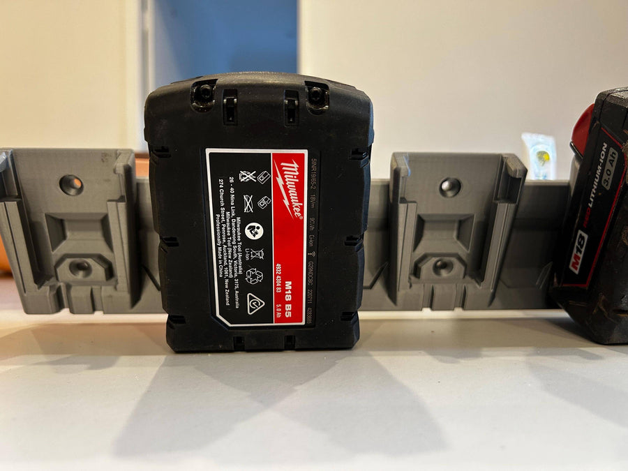 Milwaukee Battery Storage System – Clip & Mount Anywhere — 3D printed Australia | Printforge