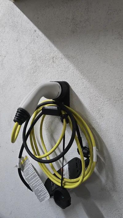 EV Charger Cable and Type 2 plug wall holder — 3D printed Australia | Printforge