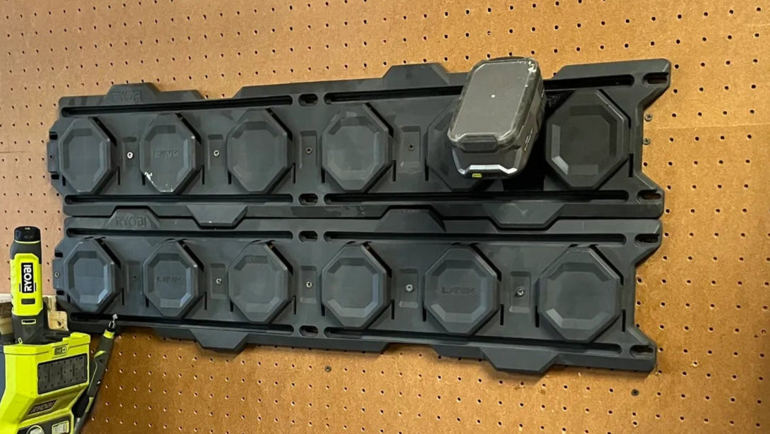Ryobi Battery Wall Mount - Link System Compatible | Workshop Organization