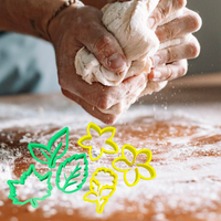 Leaf and flower cookie cutters