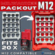 Milwaukee M12 Battery Packout Insert | Australian-Made Organisation Solution — 3D printed Australia | Printforge