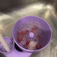 Swirl rinse fruit wash and drain bowl - STL