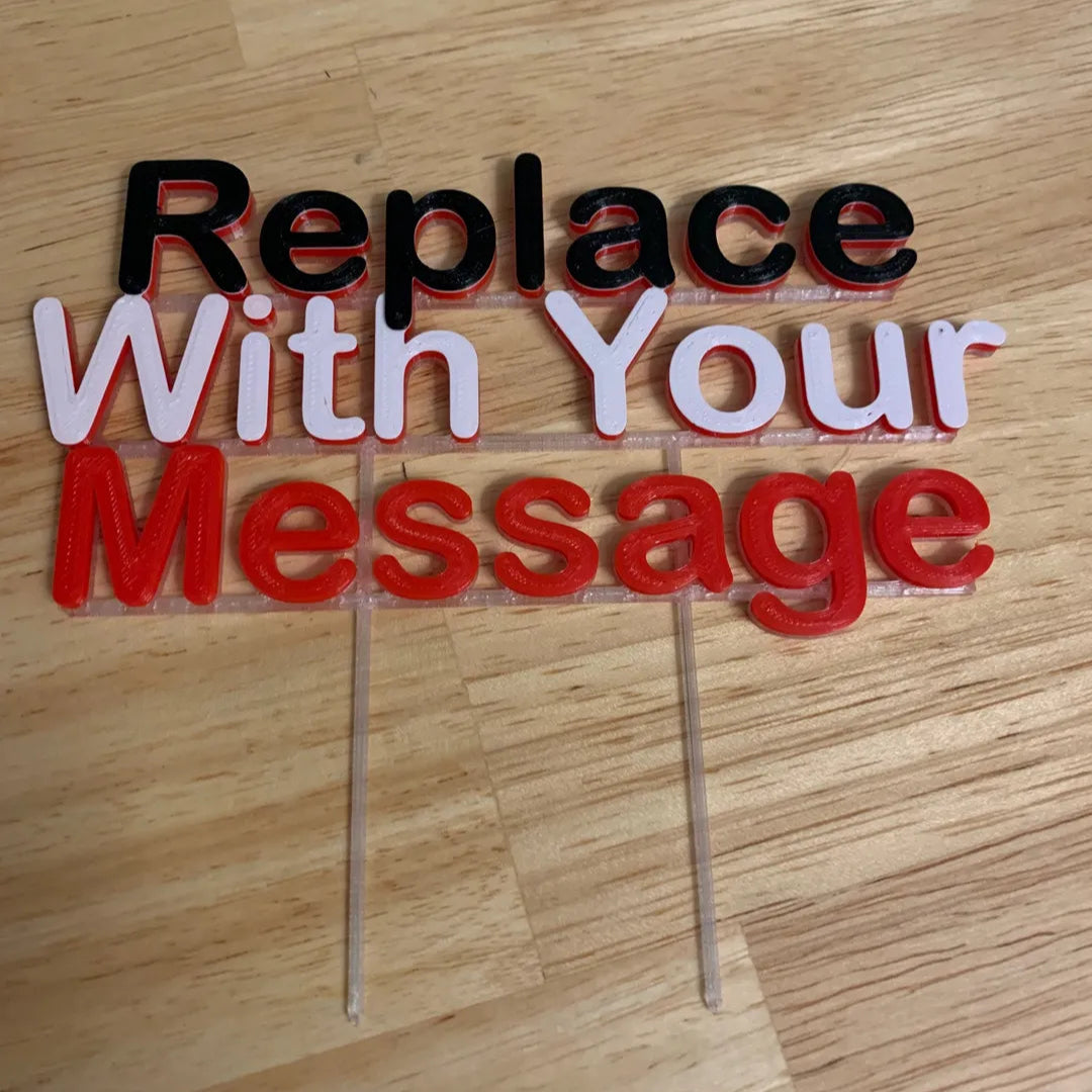 Customizable Cake Topper - Personalize Your Message for Any Occasion ...