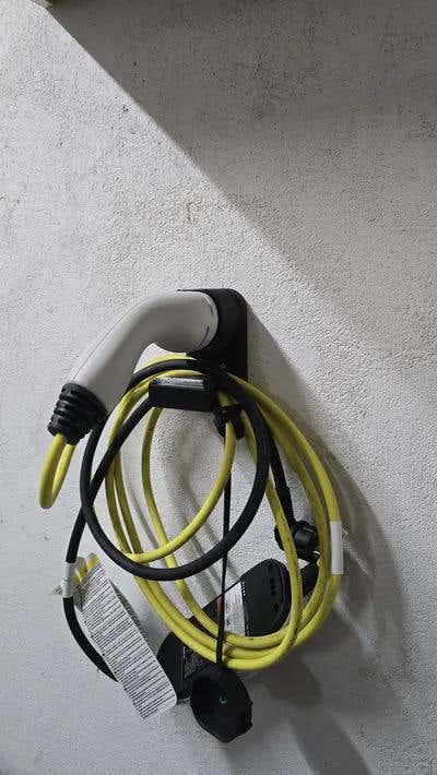 EV Charger Cable and Type 2 plug wall holder — 3D printed Australia | Printforge