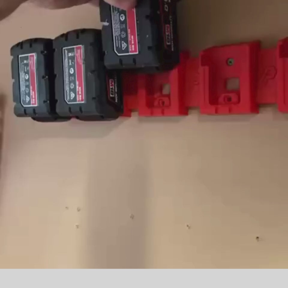 Milwaukee M18 Battery Holder – Adjustable Custom Size